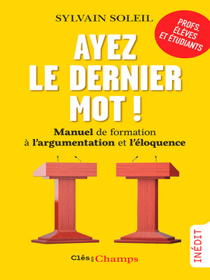 cover image of Ayez le dernier mot !